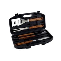 SET DE UTENSILIOS X 04 BBQ CON MALETIN PLAST -FACUSA