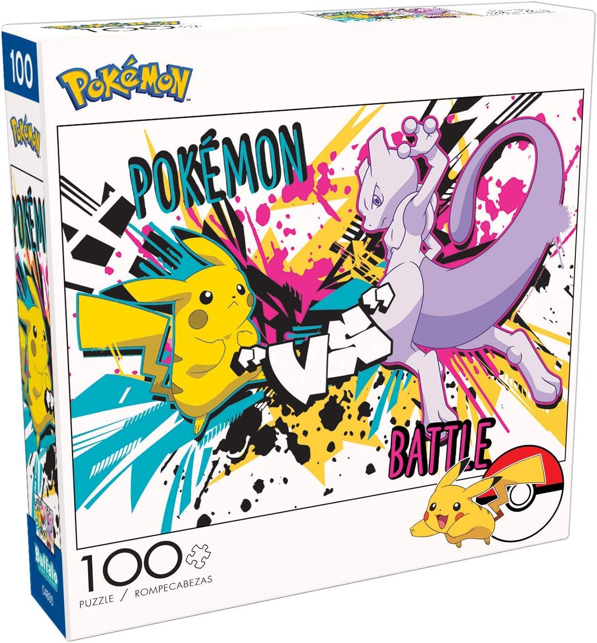 POKEMON ROMPECABEZA 100 PIEZAS PIKACHU VS MEWTWO