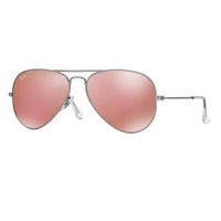 LENTES RAY BAN AVIATOR PINK RB3025 SILVER FRAME GENUINO NUEVO