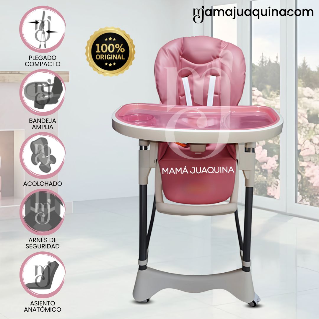 Silla de Comer Graduable «TUMMY TRONE» Rosado - copy