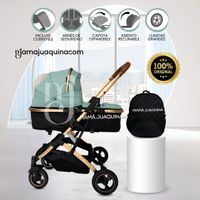Coche Moisés Francés con Mochila  «GOLDEN II» Edición Limitada Verde