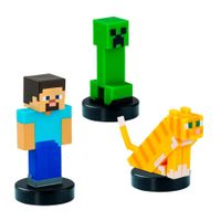 Minecraft Figura Timbre Pack 3 Und Steve