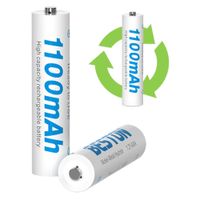 2 Baterias de Nimh recargable AAA pilas 1.2V 1100mAh BESTON