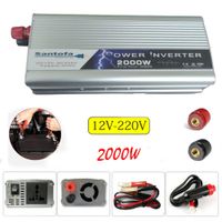 Inversor de Corriente 12v a 220v USB 2000w SANTOFA