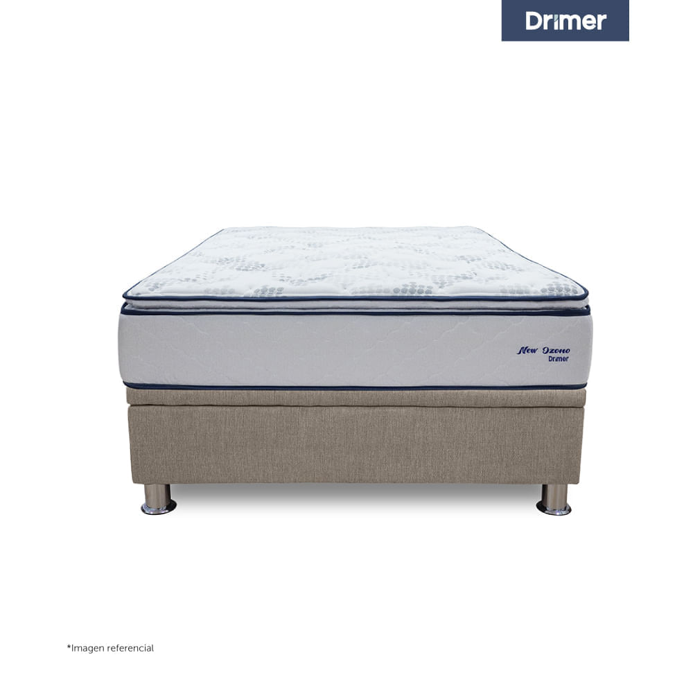 Cama Practibox New Ozono 2 Plazas Beige