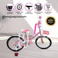 Bicicleta Campera con Canasta Aro 20 «CANDY» Rosado