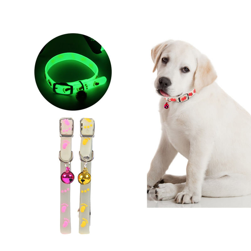 Collar de Goma para Perro o Gato x2 Unidades Rosado y Amarillo