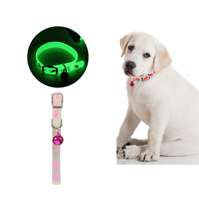 Collar de Goma para Perro o Gato Rosado
