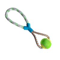 Soga y Pelota Tenis para Mascota Amarillo