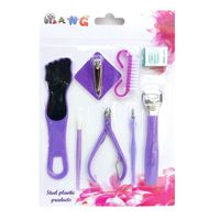 Kit Profesional para el Cuidado de los Pies y Uña- Pedicure 9 piezas Morado
