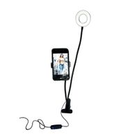 Aro de Luz Led con Clip y Soporte para Celular - Selfie - Video
