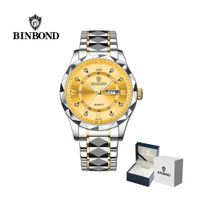 Reloj BINBOND para Hombre - Elegante - Oro/Plata