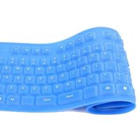 Teclado Flexible Siliconado WB-109 impermeable contra polvo numérico- azul