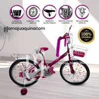 Bicicleta Campera con Canasta Aro 20 «CANDY» Fucsia
