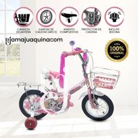 Bicicleta Campera con Canasta Aro 12 «CANDY III» Rosa