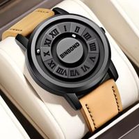 Reloj BINBOND para Hombre - Elegante - Cuero - Marrón