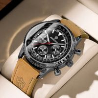 Reloj BINBOND para Hombre - Cuero Negro
