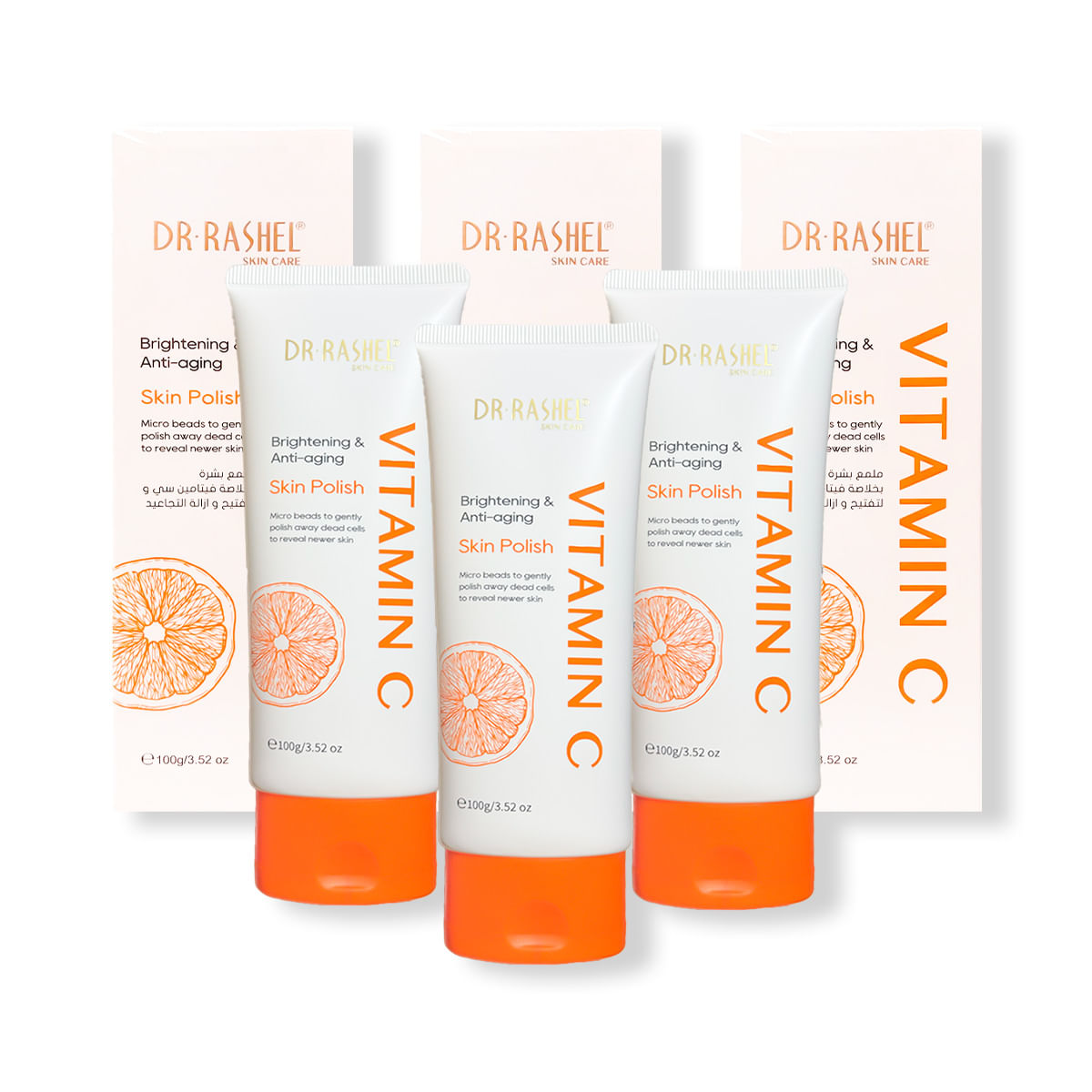 Vitamina C Luminosidad Y Antienvejecimiento 100g Dr Rashel 3 Unid