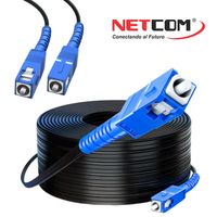 Cable patch cord de fibra optica SC-SC UPC 200 Metros NETCOM monomodo