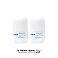 Lea Extra Dry Unisexroll On Deodorant x50ml 2 Unid