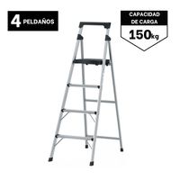 Escalera Tubular Plegable 4 peldaños de aluminio Truper