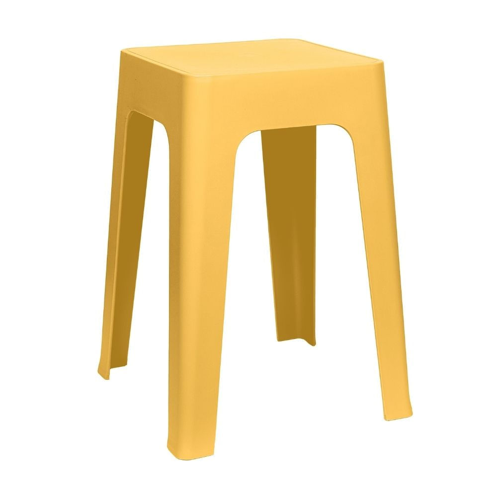 Banco Apilable Amarillo 28x28x47cm Orange