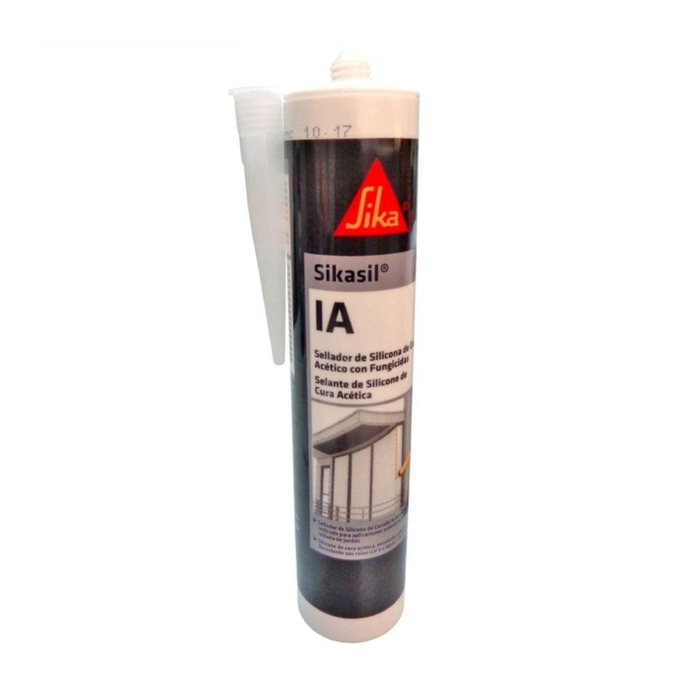 Sellante de Silicona Acética con Fungicidas Sikasil IA Transparante 280ml