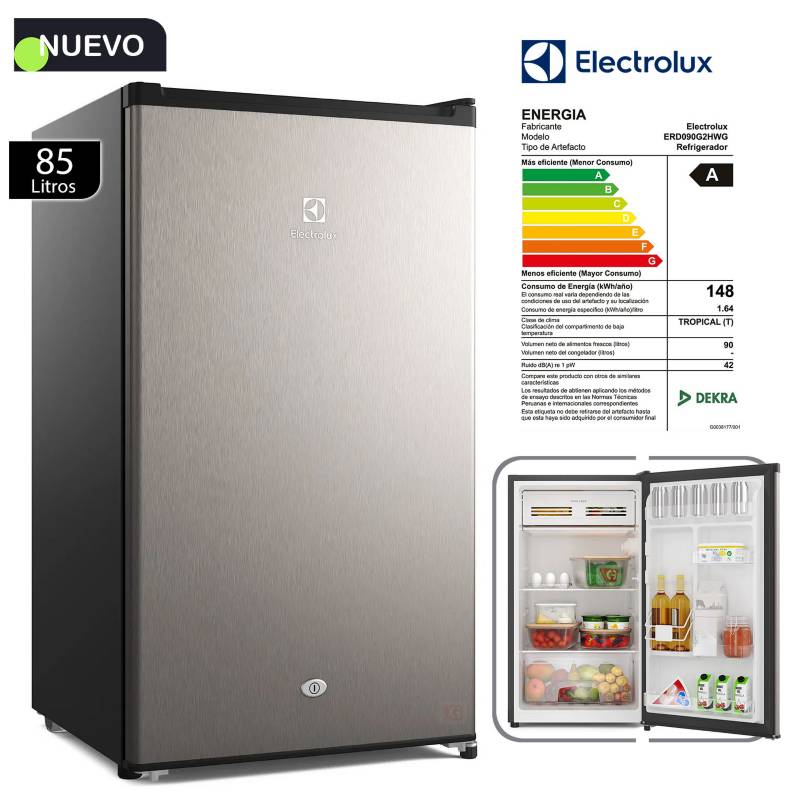 Frigobar Electrolux 90L Premium Gris ERD090G2HWG