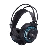Audífono Gamer HP DHE-8001U Estereo USB Micrófono con Luces