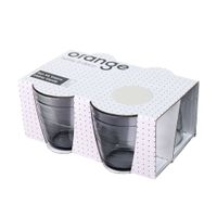 Set de 4 Vasos Vidrio Verde 385ml Orange