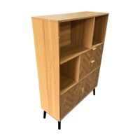 Estante Felix 2 Puertas 2 Cajones 100x140x35cm Orange