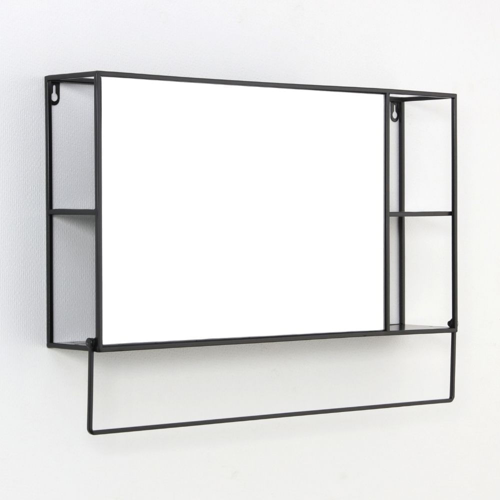Espejo de Baño con Repisa Metal Niveles 40x60cm Orange