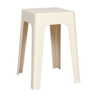 Banco Apilable Beige 28x28x47cm Orange