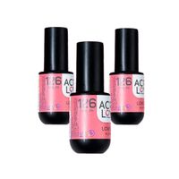 Acry Love Esmalte Gel Uv Coraline 3 Unid