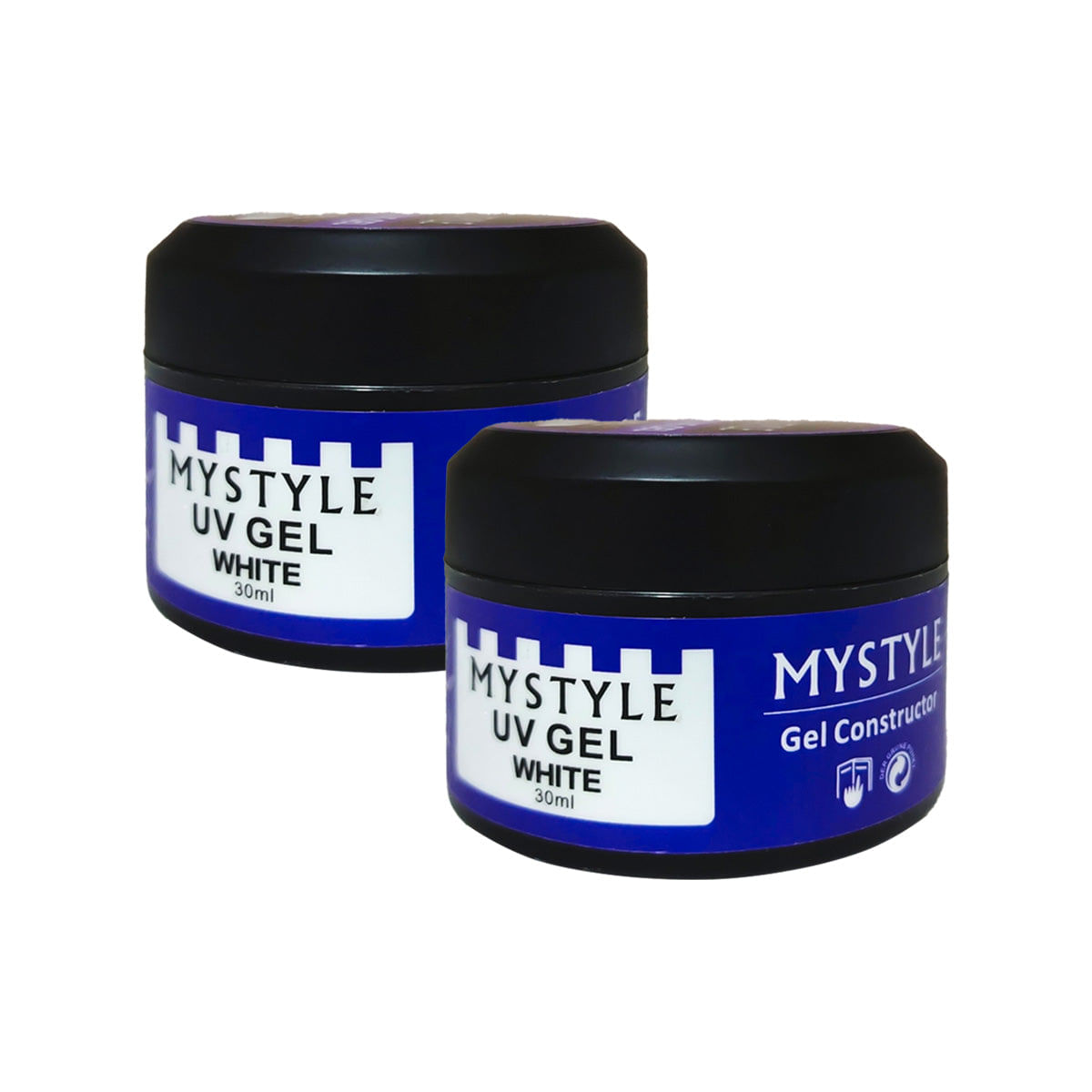 Mystyle Uv Gel White 30Gr 2 Unid