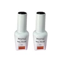 Mystyle Esmalte En Gel Negro 16ml  2 Unid