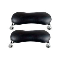 Reposabrazos Para Uñas  Acero Inoxidable y Cuero 2Uni