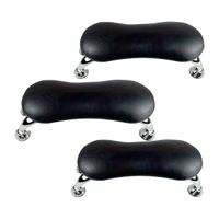 Reposabrazos Para Uñas  Acero Inoxidable y Cuero 3Uni