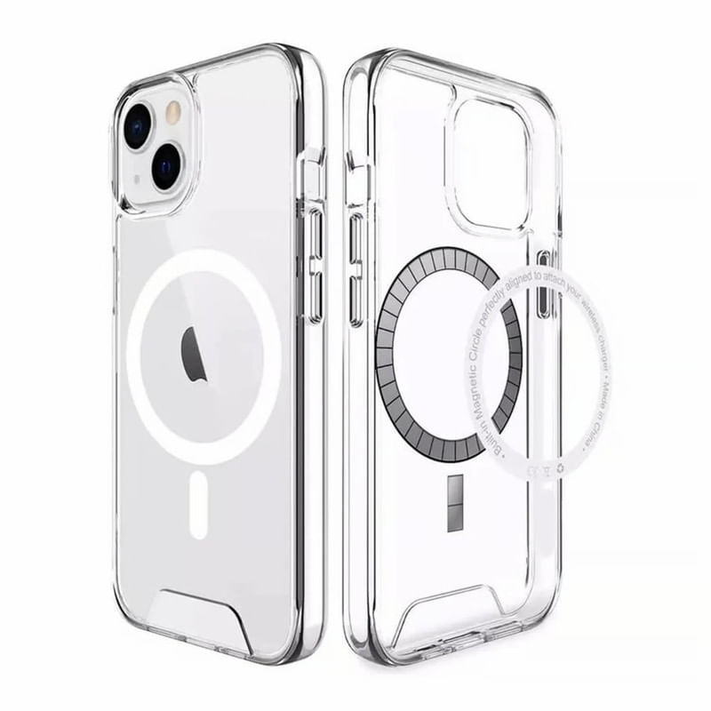 CASE SPACE CON MAGSAFE PARA IPHONE 14 TRANSPARENTE