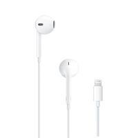 Audífonos Apple In-Ear, micrófono, conector Lightning, para iPhone, blanco