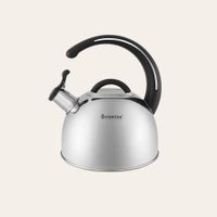 Tetera Finezza de Acero Inoxidable Negra 3 Litros con Silbato – Modelo FF-T0048