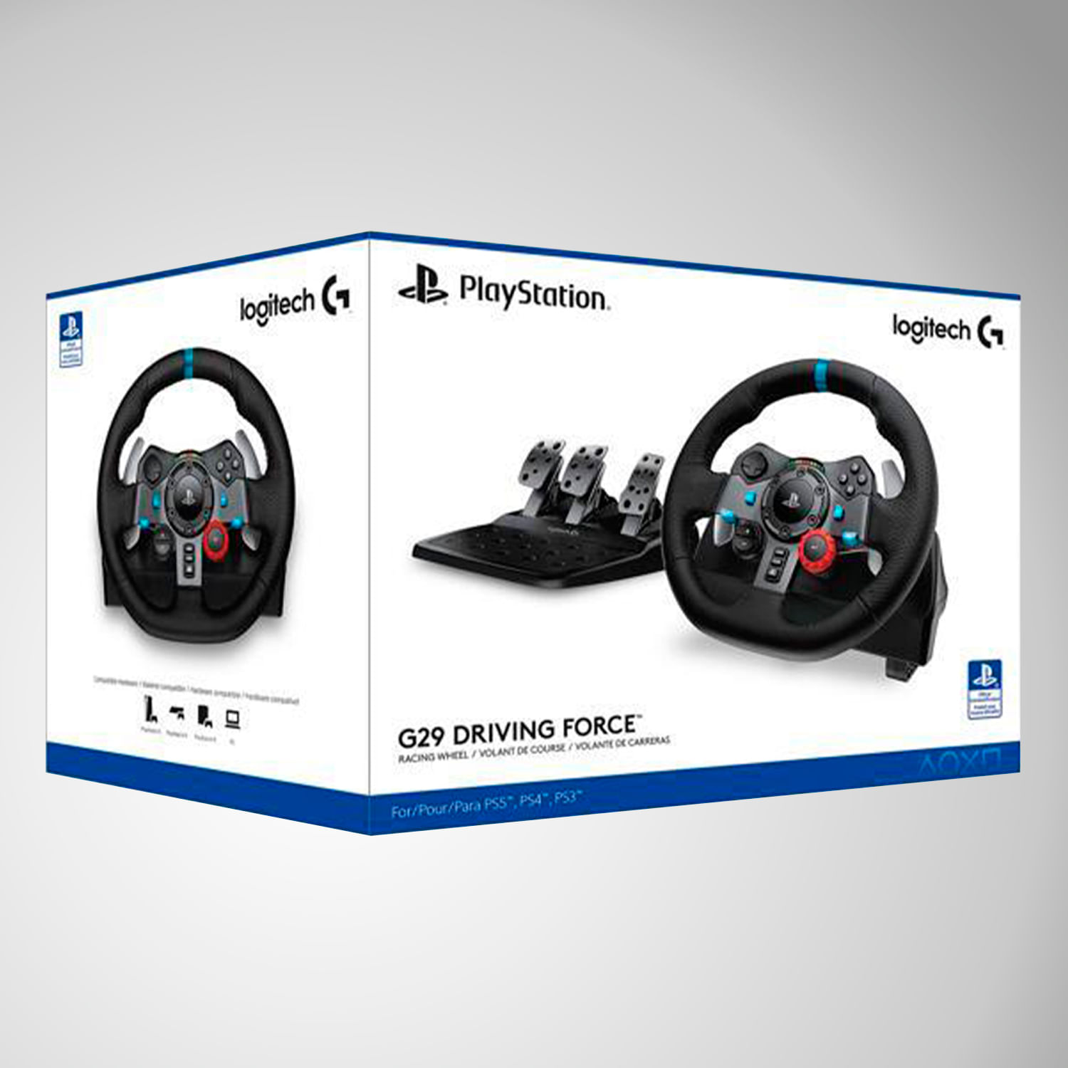 Timón Logitech G29 PlayStation PS5, PS4, PS3 y PC.