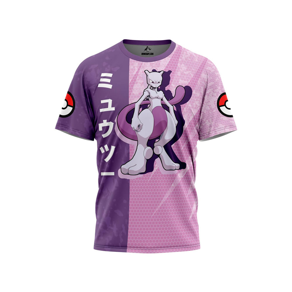 Pokemon Polo Deportivo Exclusivo Mewtwo Talla XL