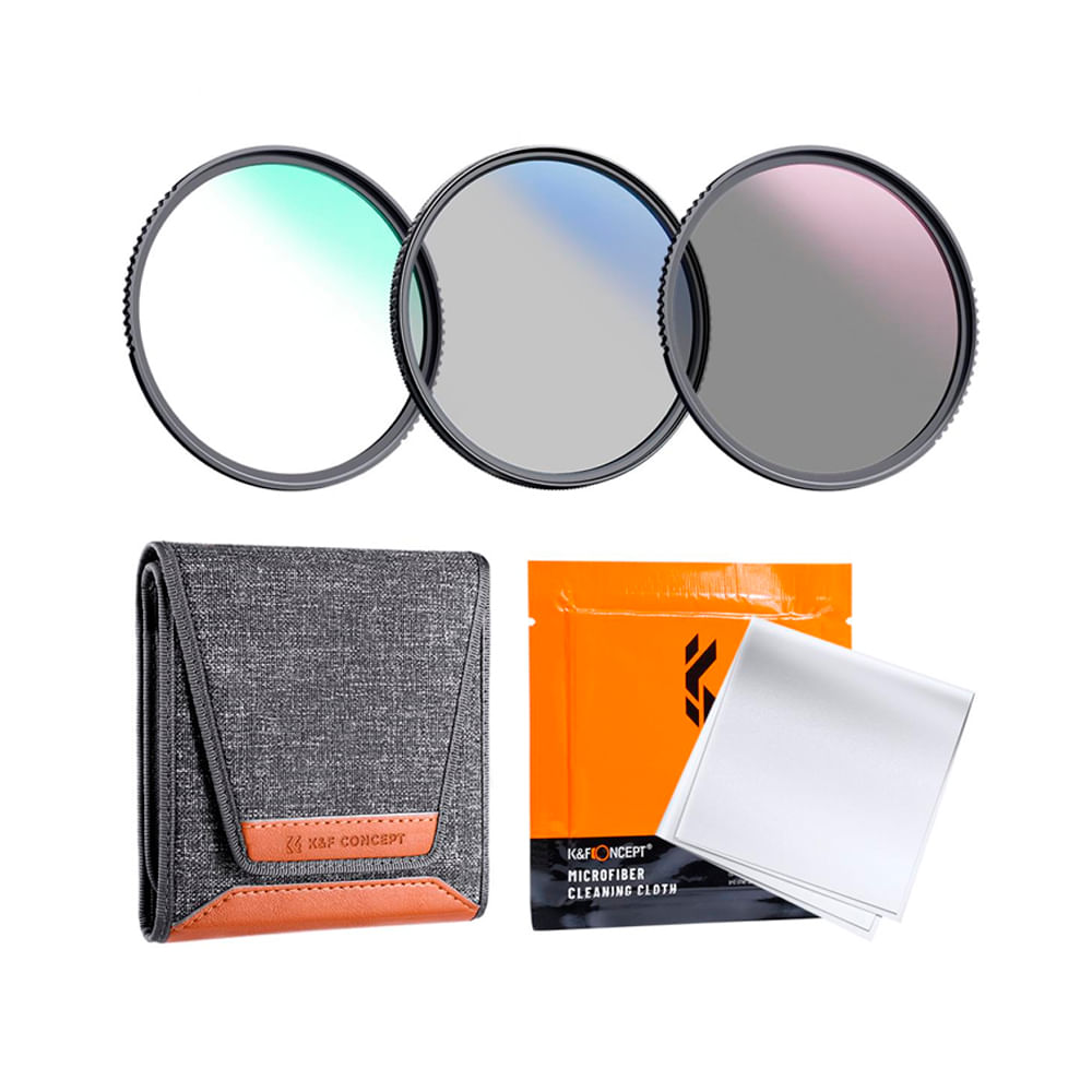 Kit Filtro K&F Concept de Lente MCUV+CPL+ND4 82mm Sku.1945