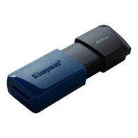 Memoria Flash Usb Kingston 64gb 3.2 Exodia Color Negro Azul