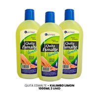 Quita Esmaltekalimbo Limón 1000ml 3 Unid