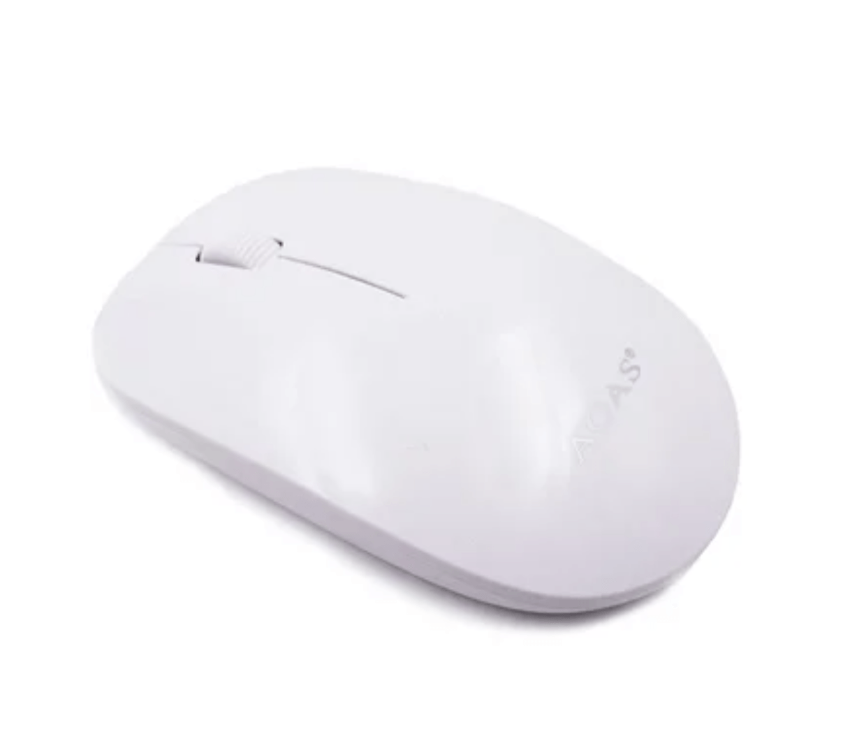 Mouse Óptico Inalámbrico Usb Aoas 2.4 Ghz Wireless ultra Delgado - BLANCO