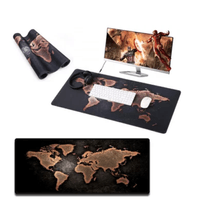 Mouse pad Base Escritorio Extra Large 30x80cm Computador Mapa geo