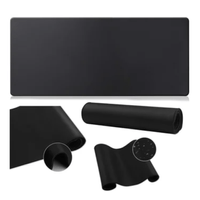 Mouse pad Base Escritorio Extra Large 30x80cm Computador negro