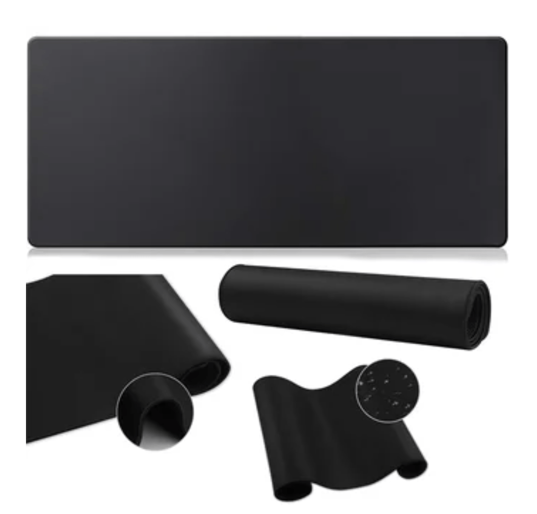 Mouse pad Base Escritorio Extra Large 30x80cm Computador negro